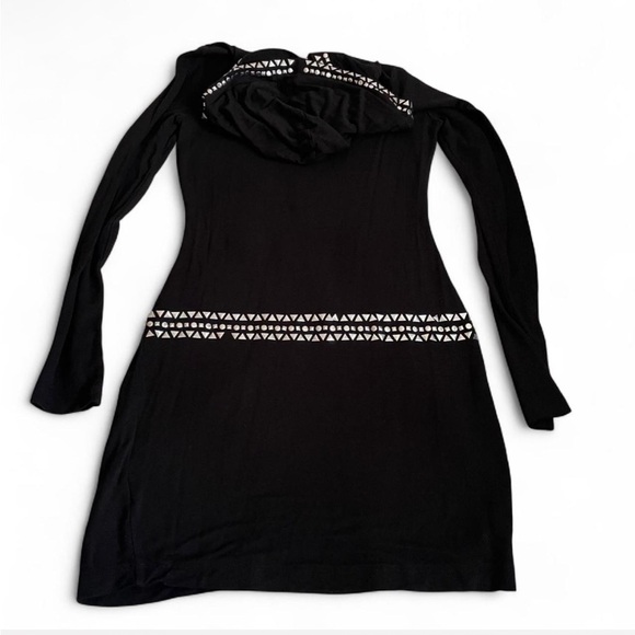 y2k McBling Bebe Hooded Bedazzled Longline Pullover Sport Sweater Dress ✨ - Picture 2 of 12